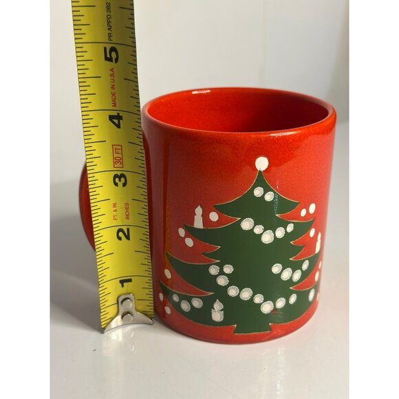 Vintage Waechtersbach Red Christmas Mug | West Germany Holiday Coffee Cup 80s - Picture 8 of 8